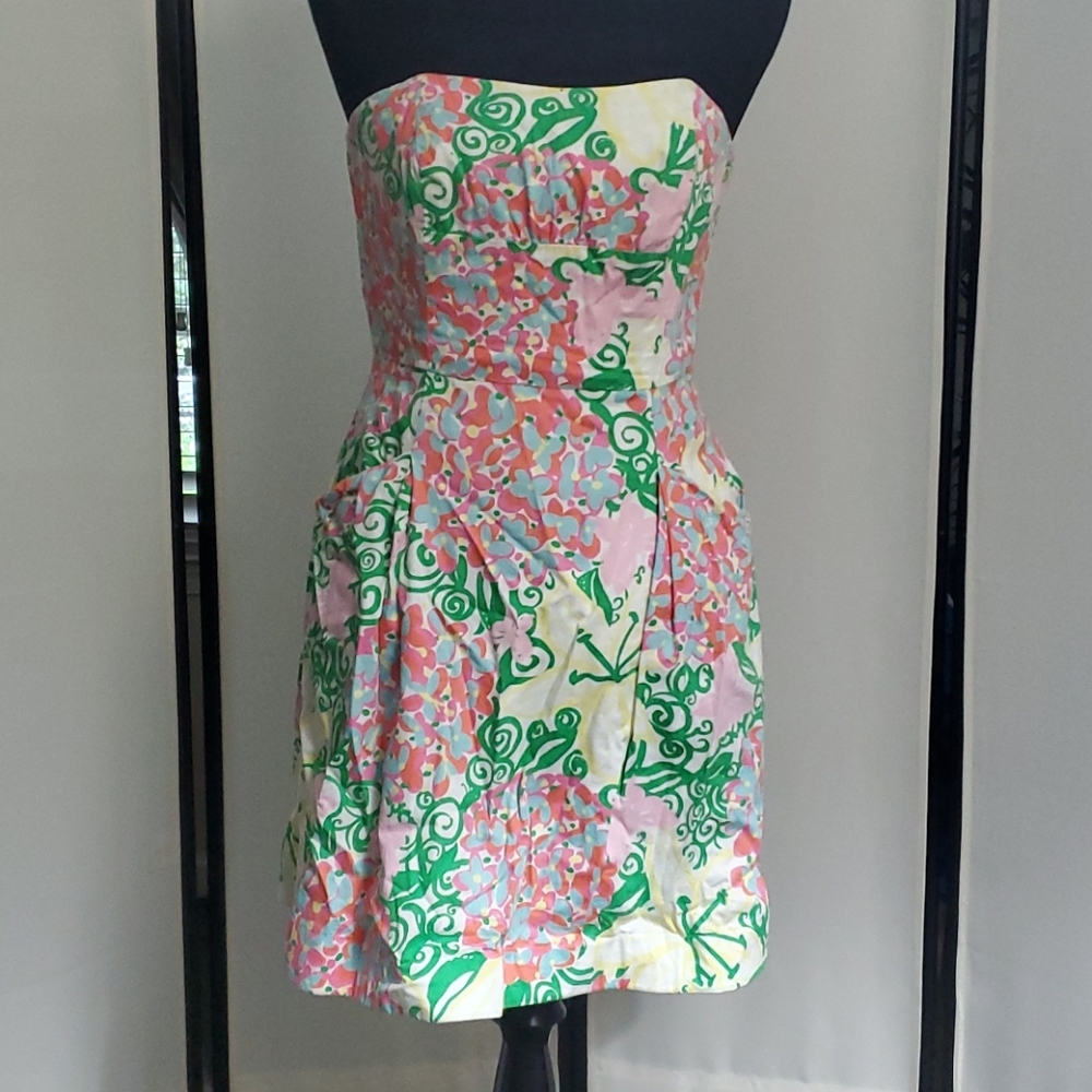 Lilly Pulitzer Dress, Size 2, Pink and Green